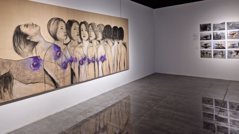The art exhibition “Heterotopia” focuses on migration (Photo: Wladimir van Wilgenburg/Kurdistan 24)